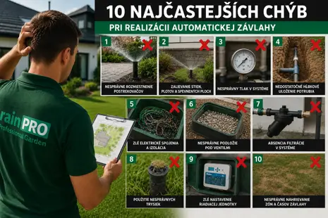 10 najčastejších chýb pri realizácii automatickej závlahy